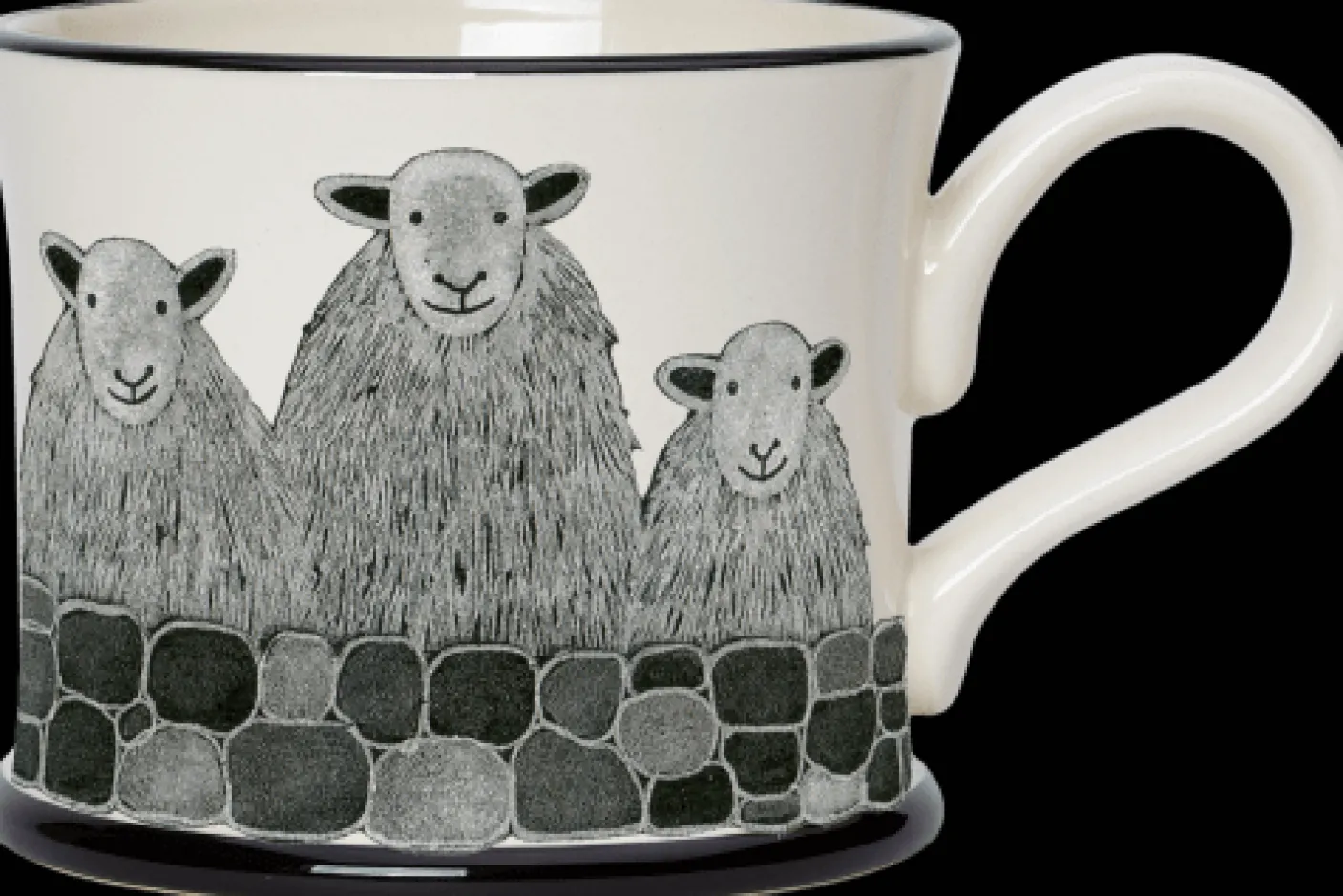 Herdwick Sheep Mug by Moorland Pottery
