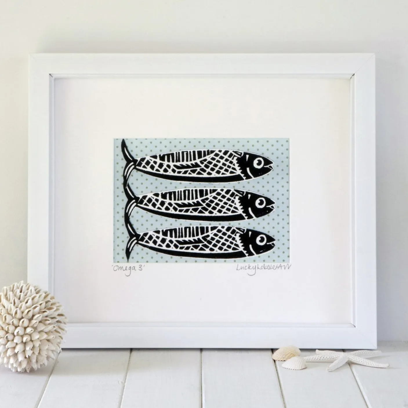 Omega 3 Fish Framed Print