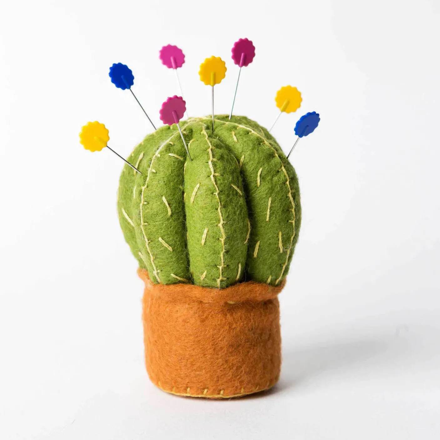 Cactus Pincushion Wool Mix Felt Craft Kit