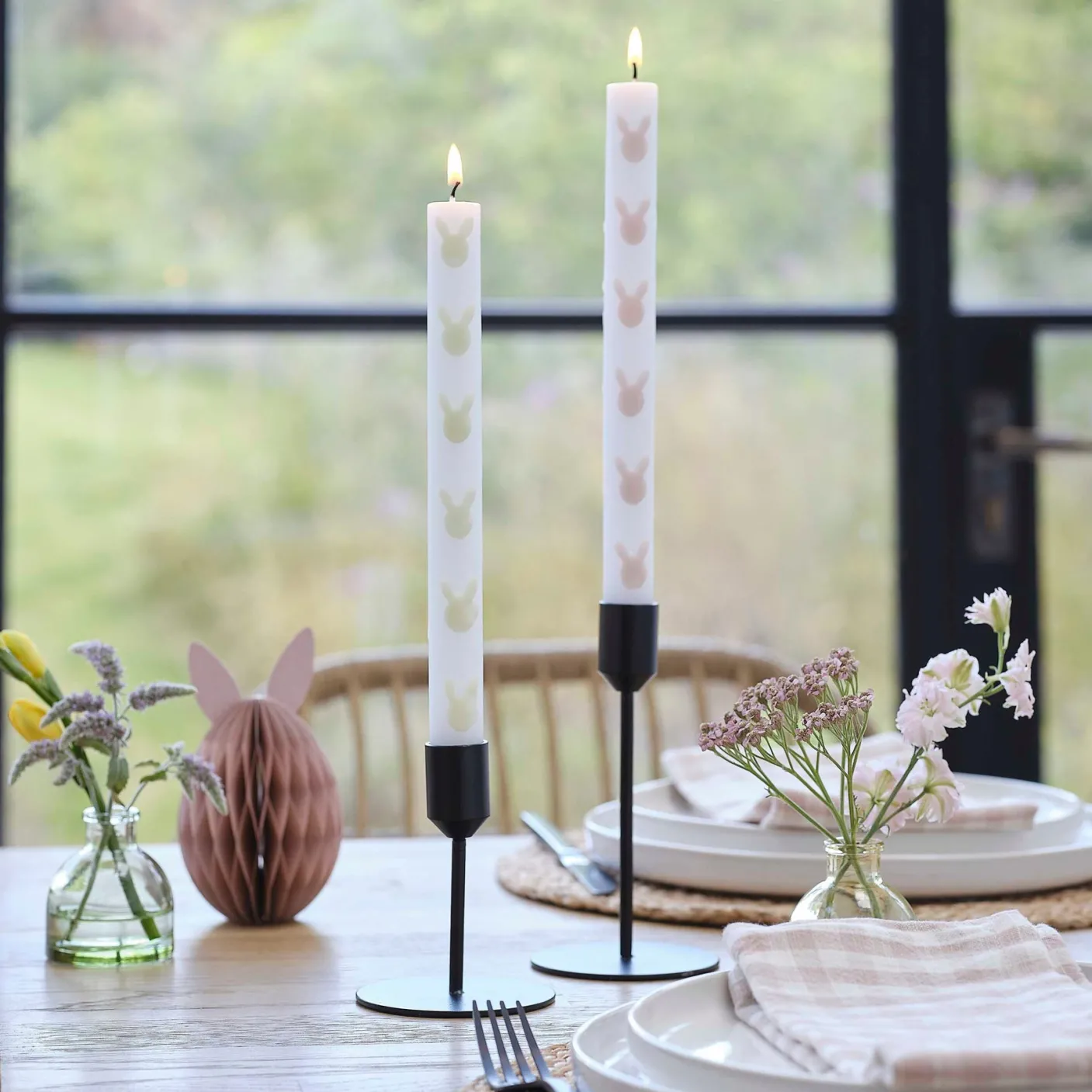 Easter Bunny Dinner Candles