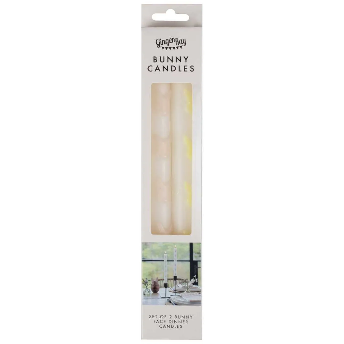 Easter Bunny Dinner Candles