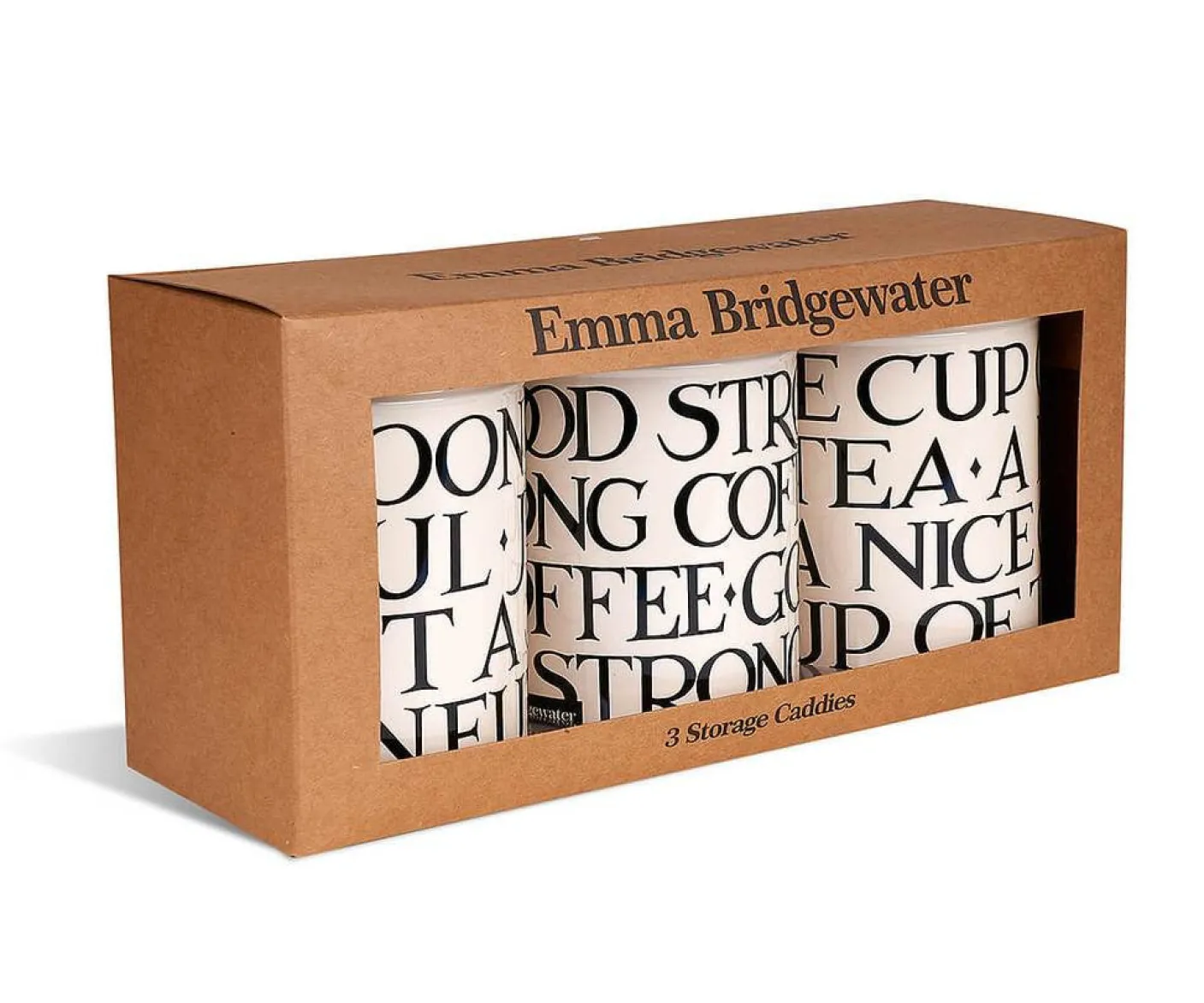 Black Toast Set of 3 Caddies