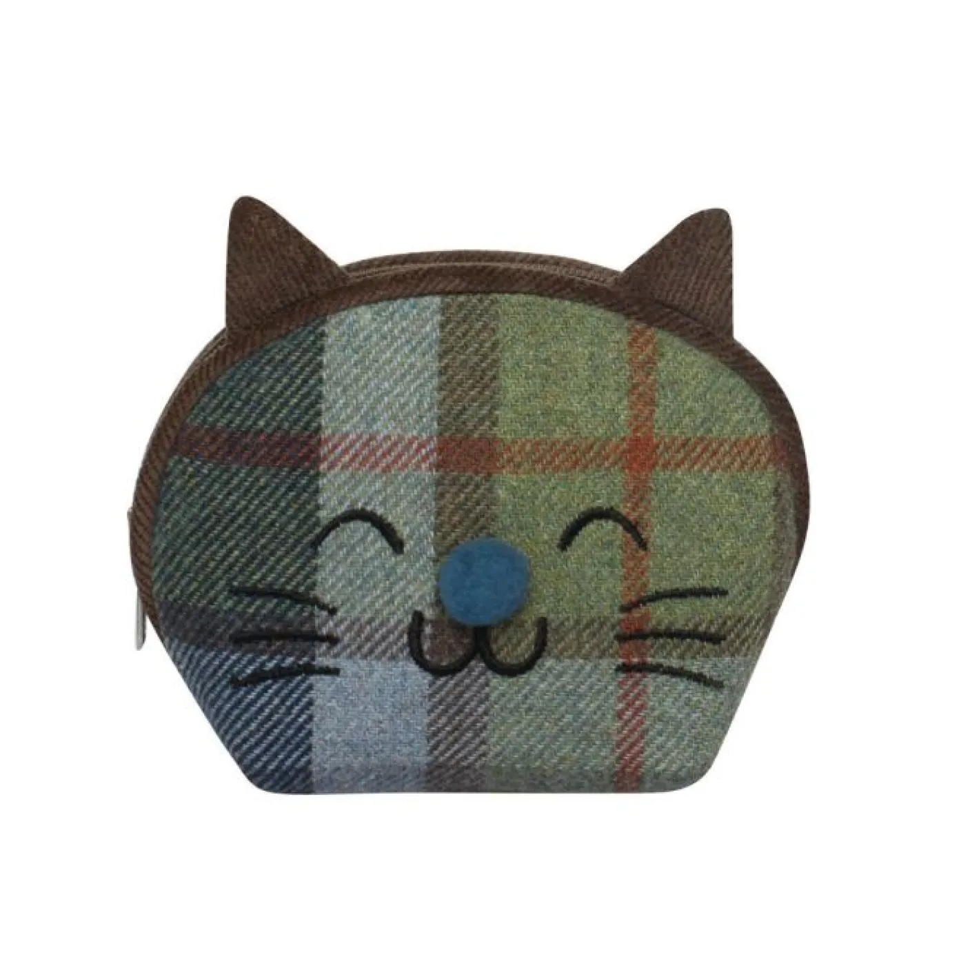 Inveresk Autumn Tweed Cat Head Purse