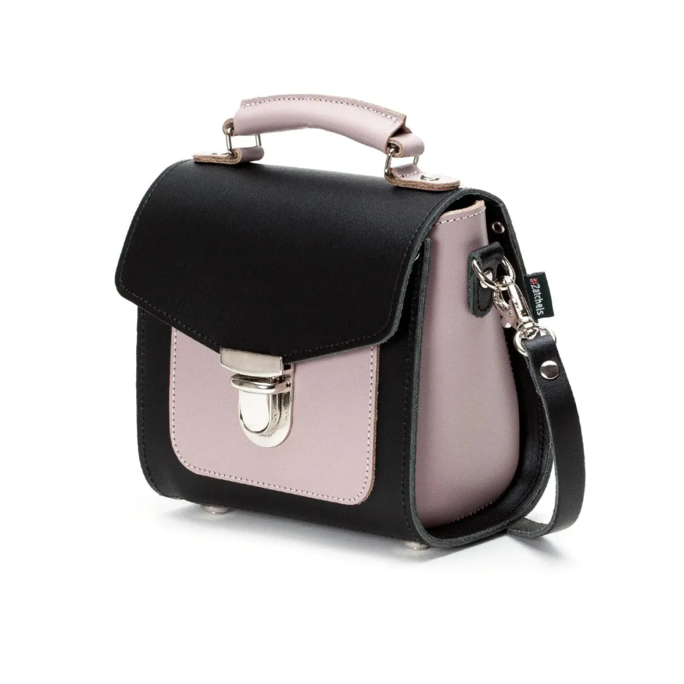 Zatchels Handmade Leather Sugarcube Plus - Rose Truffle