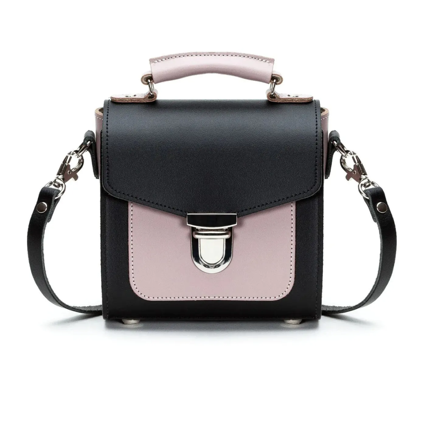 Zatchels Handmade Leather Sugarcube Plus - Rose Truffle