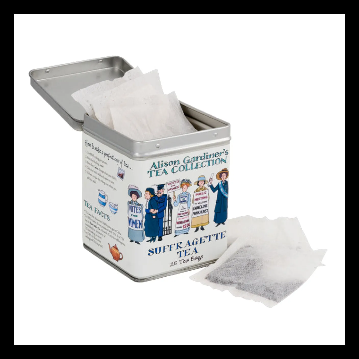 USA Suffragettes Tea Bags with Caddy