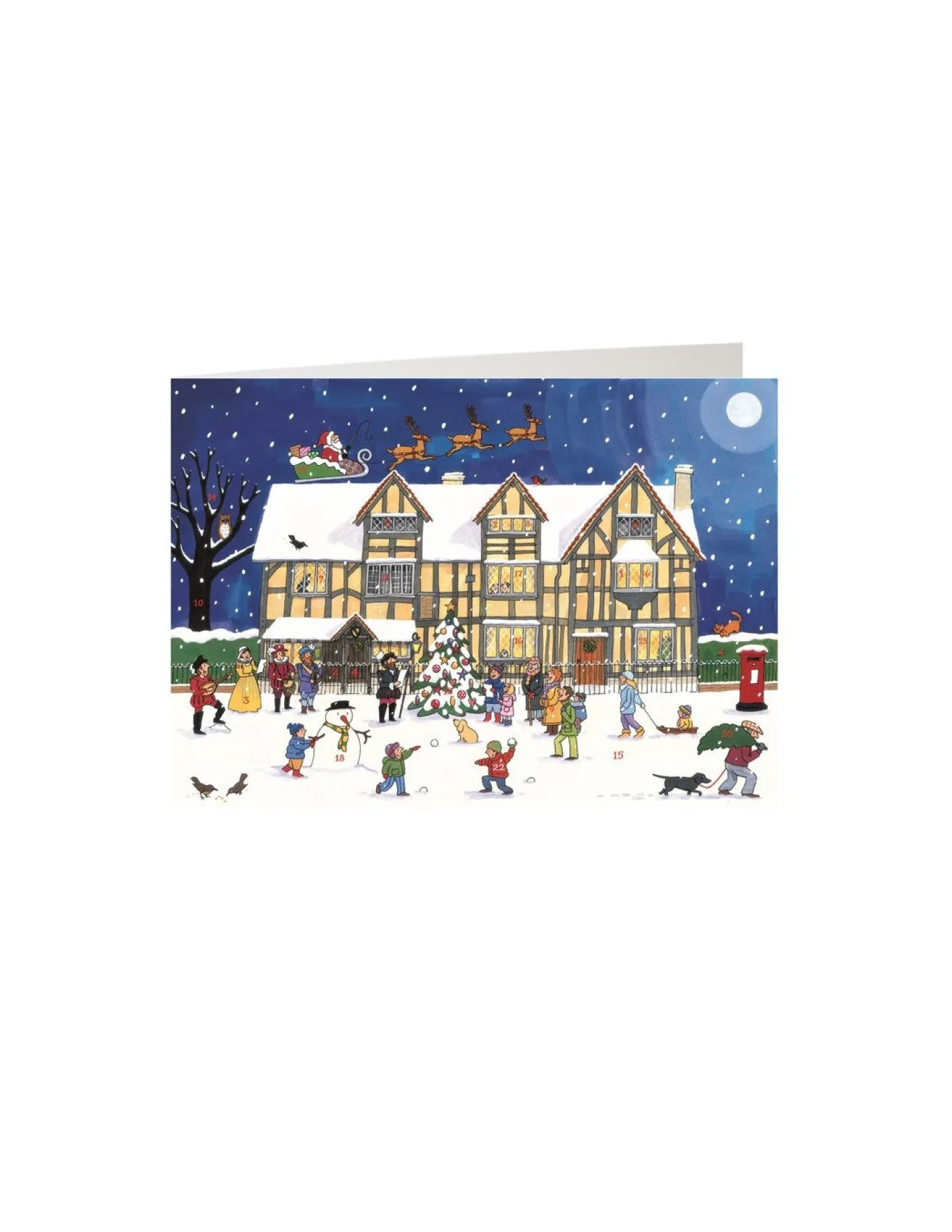 Christmas at the Old Town House Advent Calendar Card