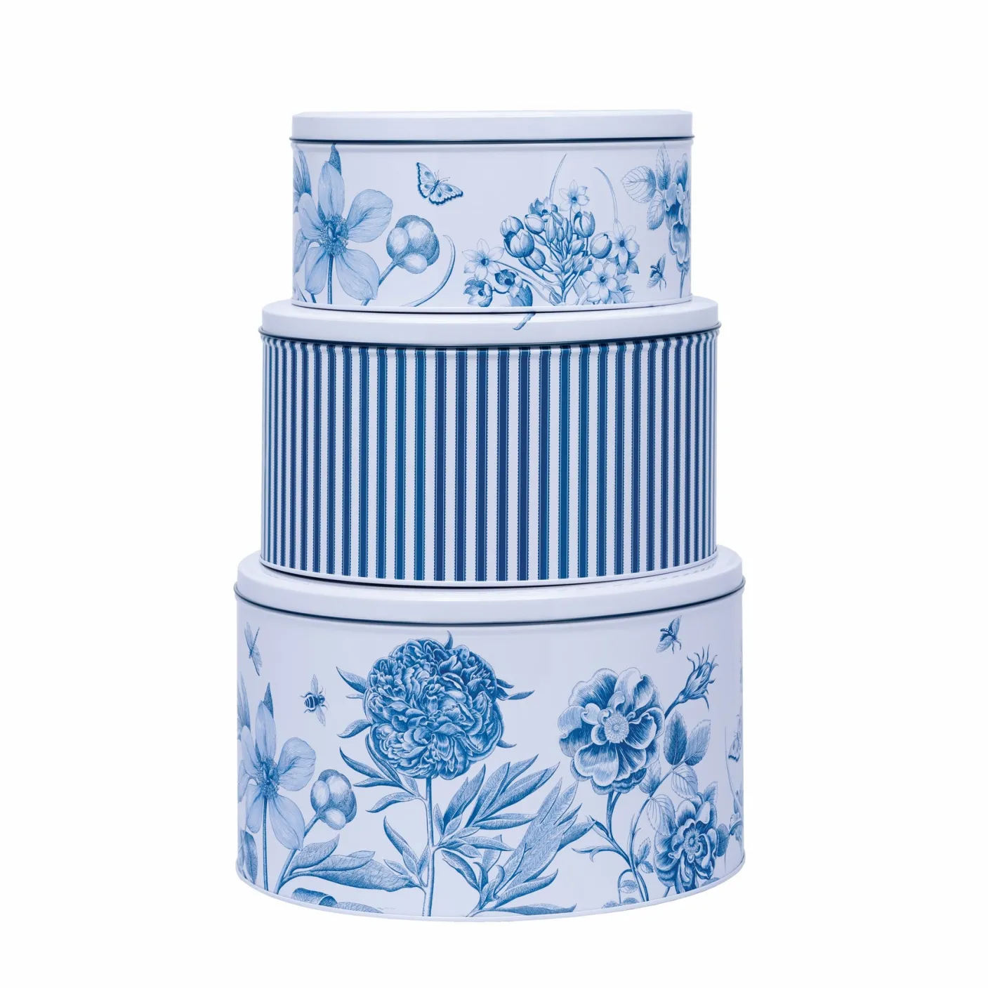 Etchings & Roses Set of 3 Round Cake Tins