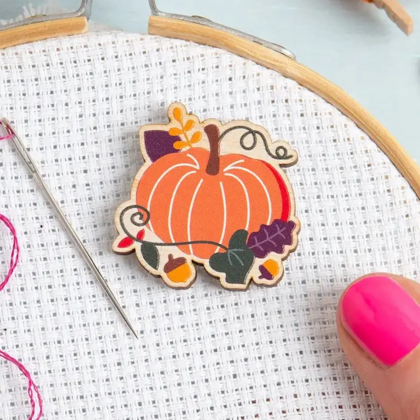 Pumpkin Magnetic Needle Holder