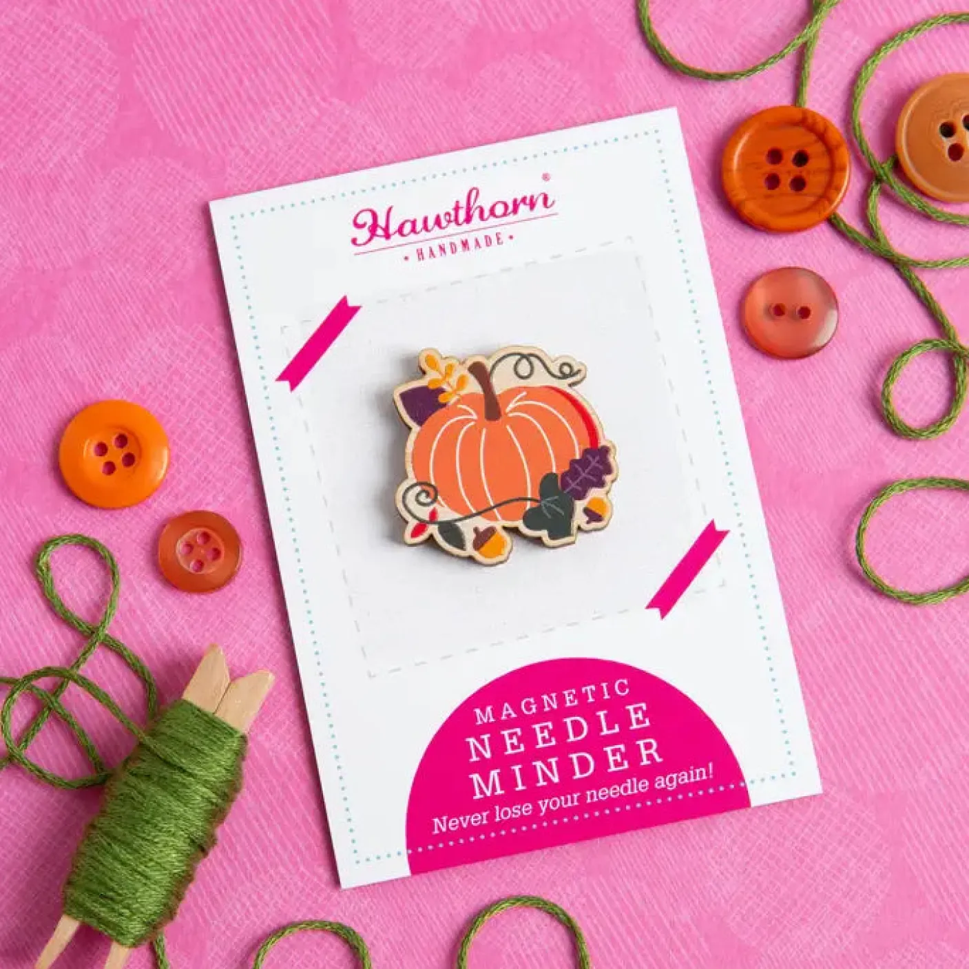 Pumpkin Magnetic Needle Holder