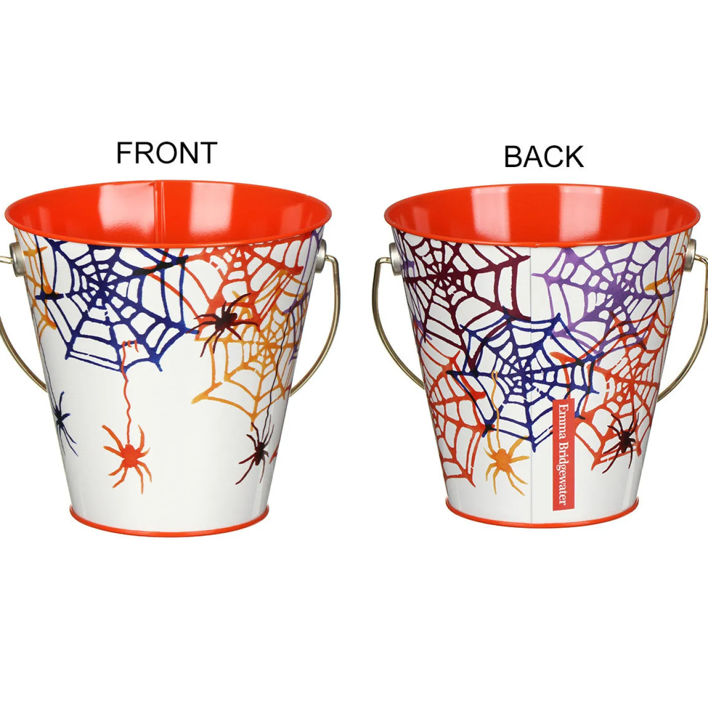 Cobwebs Treat Tin Treat Bucket