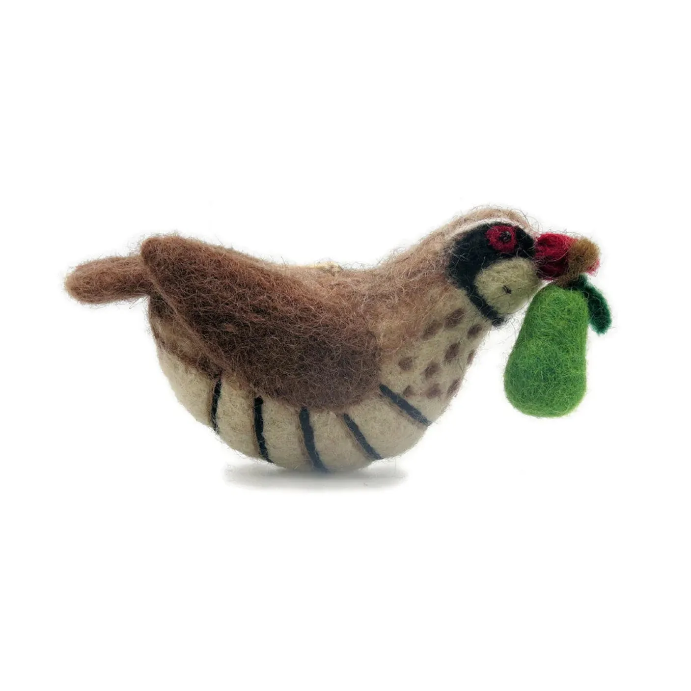 Partridge with Pear Felt Decoration