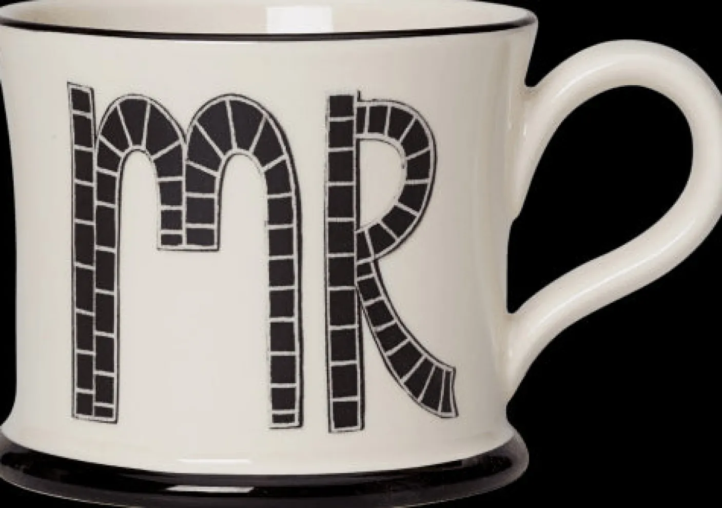 Mr & Mrs Twin Set of Mugs by Moorland Pottery