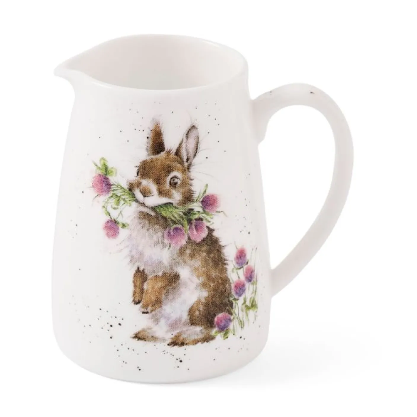 'Head Clover Heels' Rabbit Posy Bone China Mini Jug