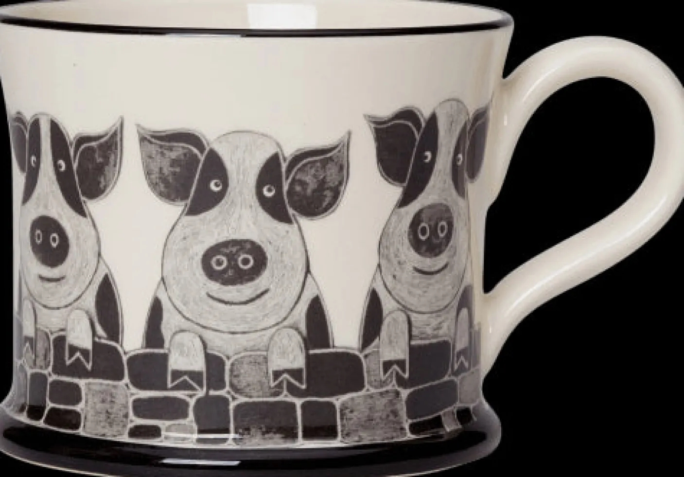 Pig Mug by Moorland Pottery