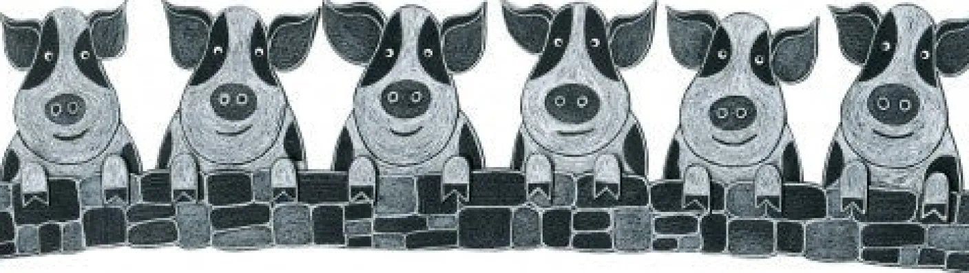 Pig Mug by Moorland Pottery