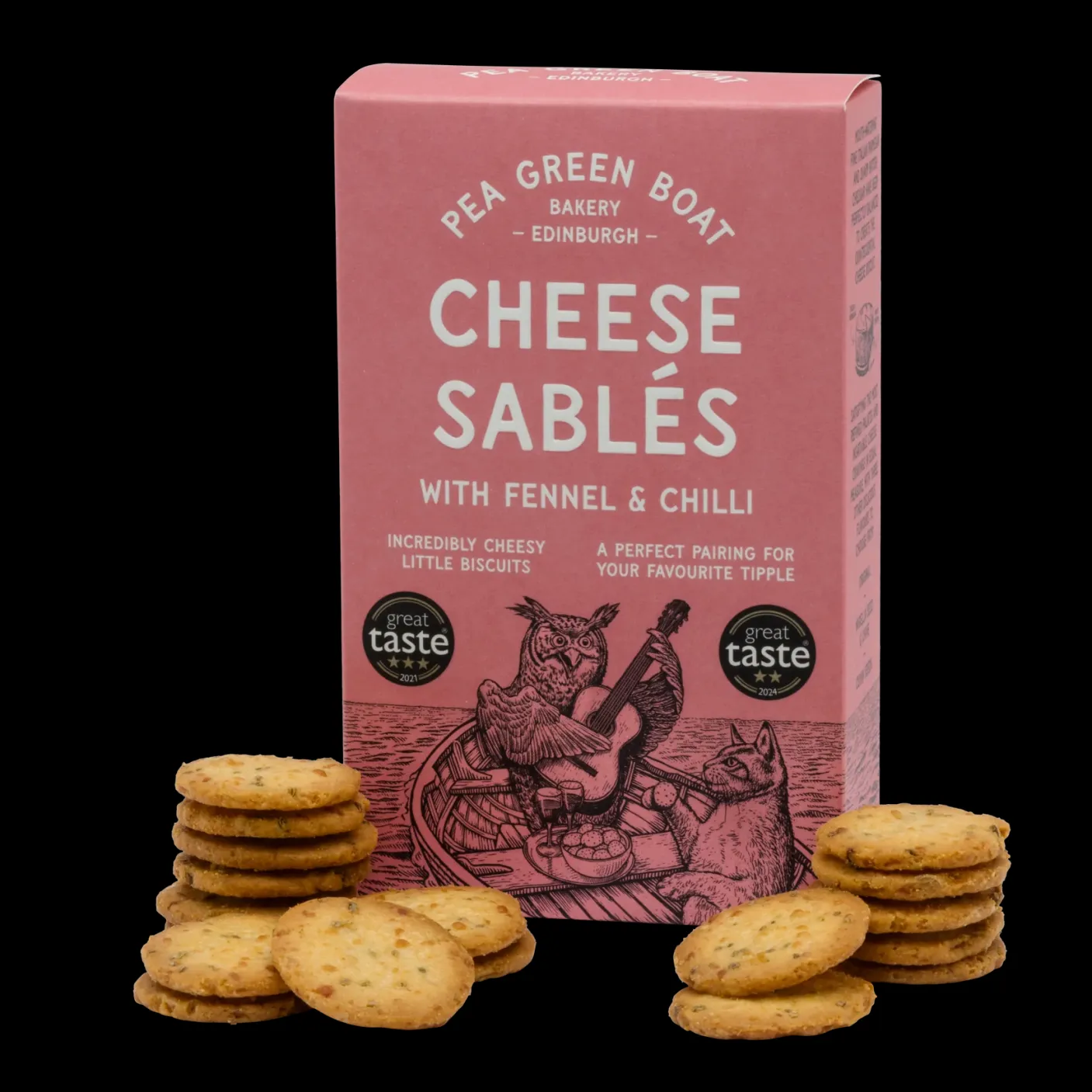 Pea Green Boat Bakery Cheese Sablés with Fennel & Chilli