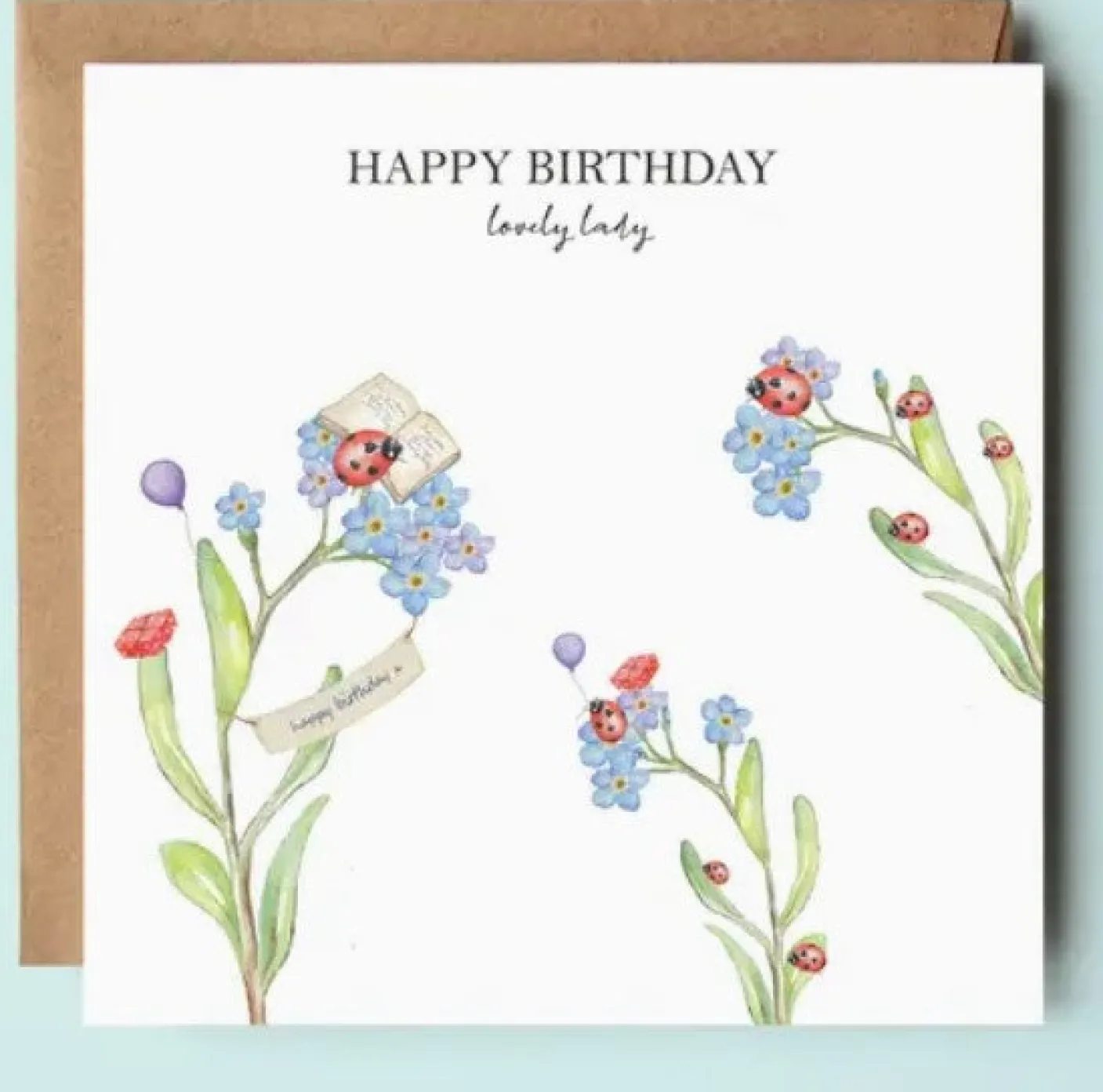 Happy Birthday Lovely Ladybird Card