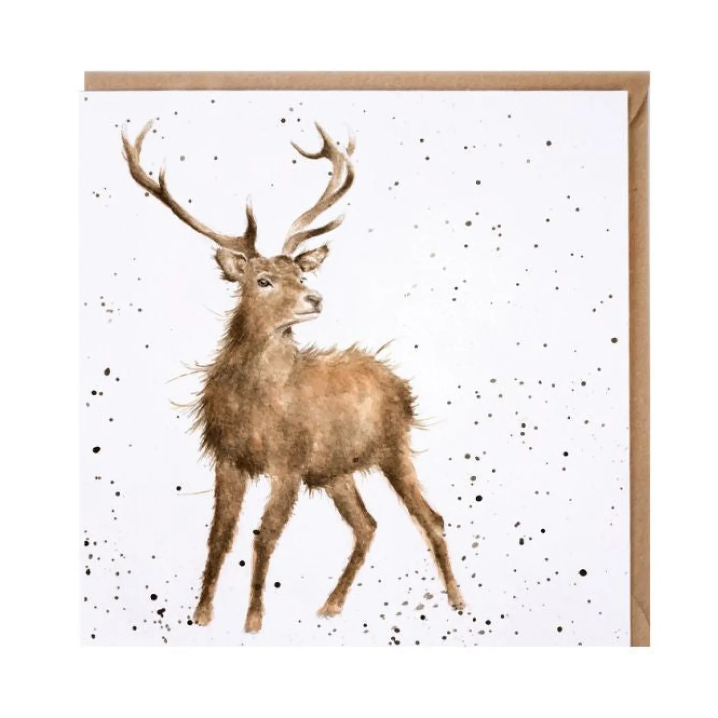 'Wild at Heart' Stag Blank Greetings Card