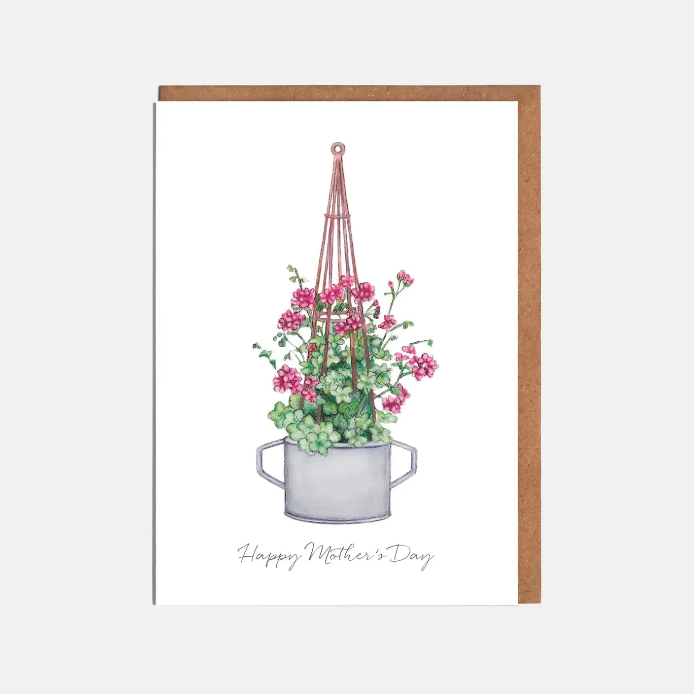 'Geranium' Happy Mother's Day Card