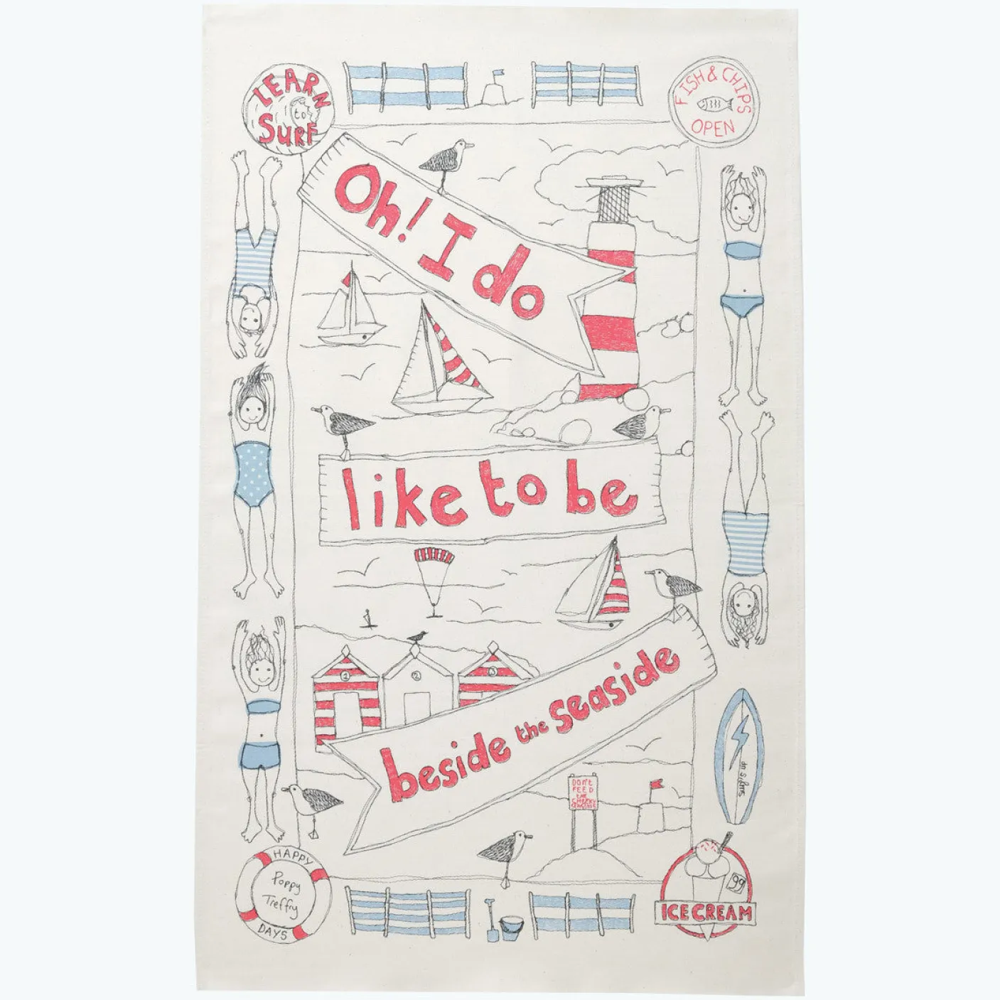 Seaside Tea Towel