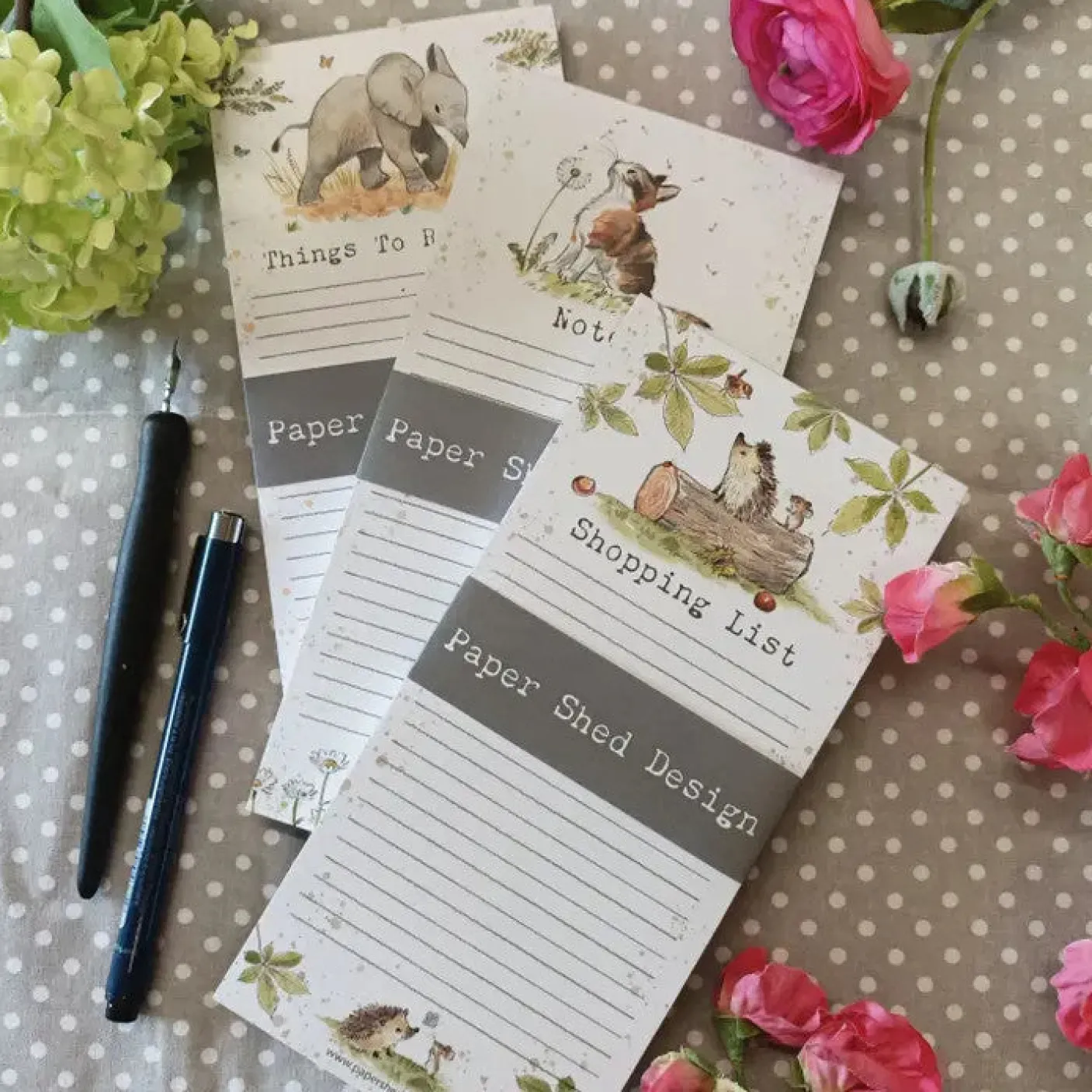 Woodland Hedgehog "Shopping List" Magnetic List Pad