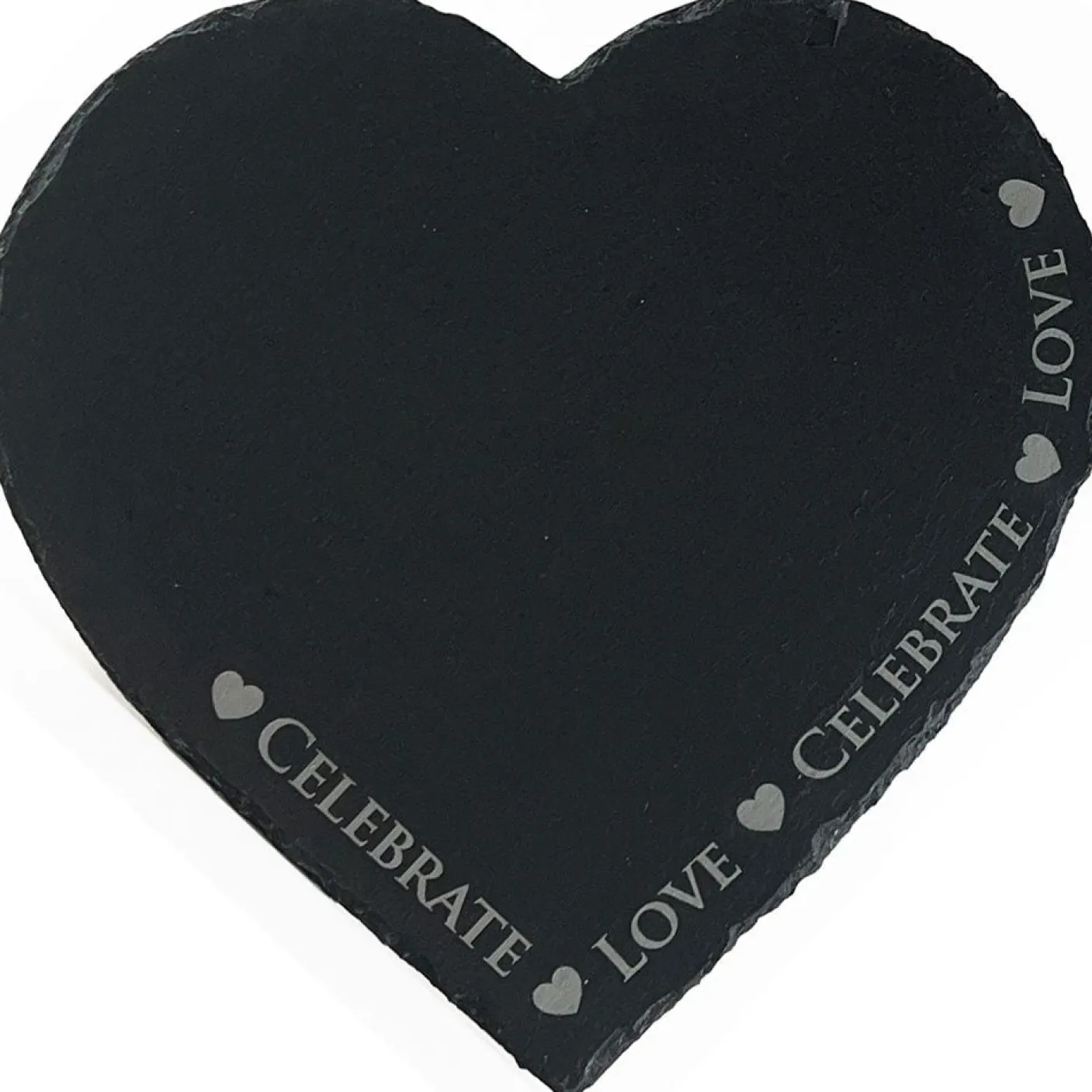 Love & Celebrate Heart Slate Cheese Board