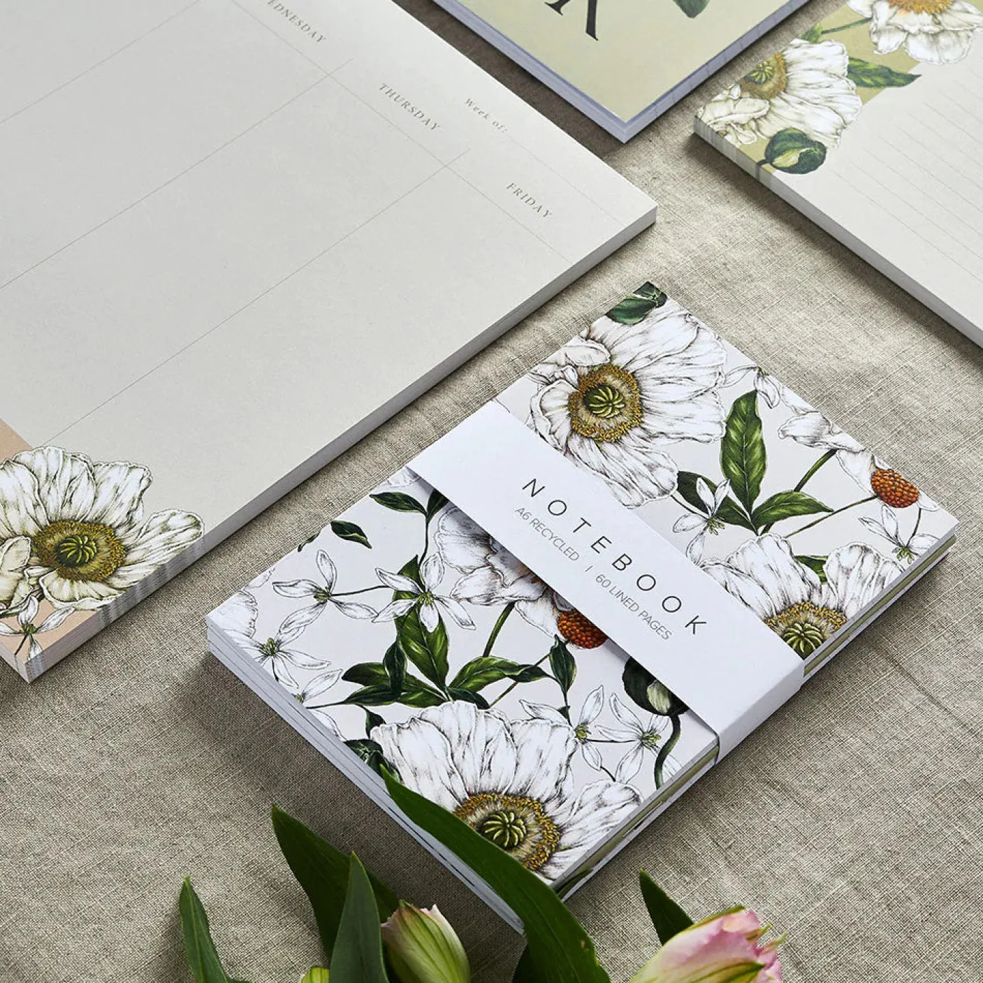 Spring Blossom - Set of 3 A6 Notebooks