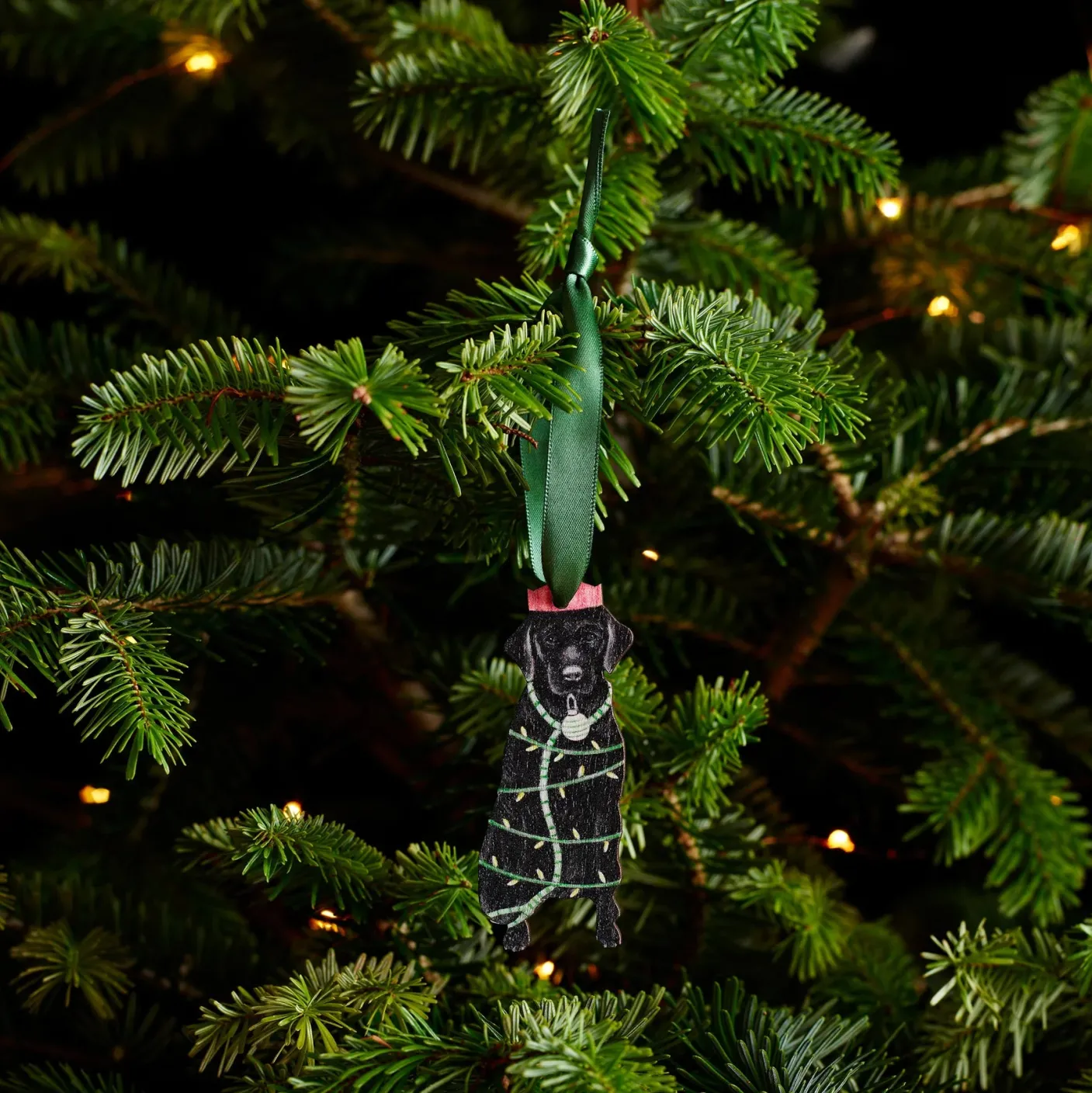 Labrador Wooden Christmas Decoration