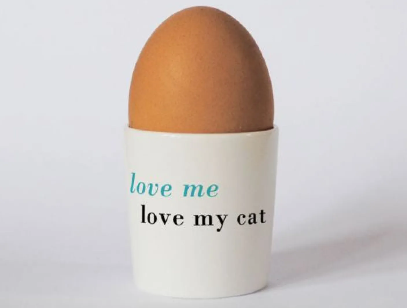 Happiness Sitting Cat Egg Cup