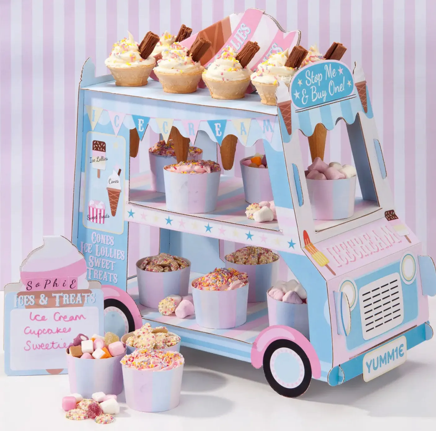 Ice Cream Street Stall Cake Stand