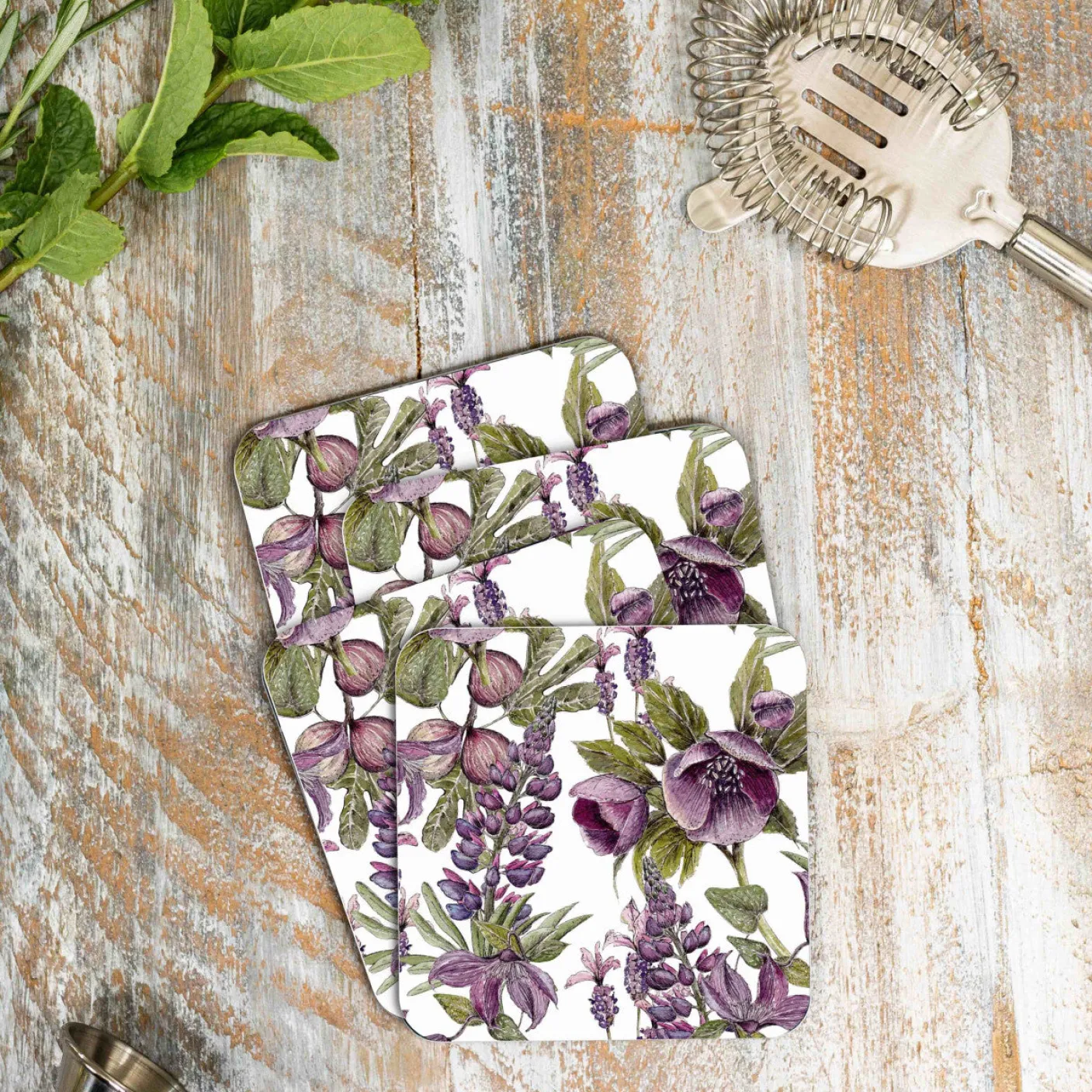 Mulberry Set of 4 Coasters