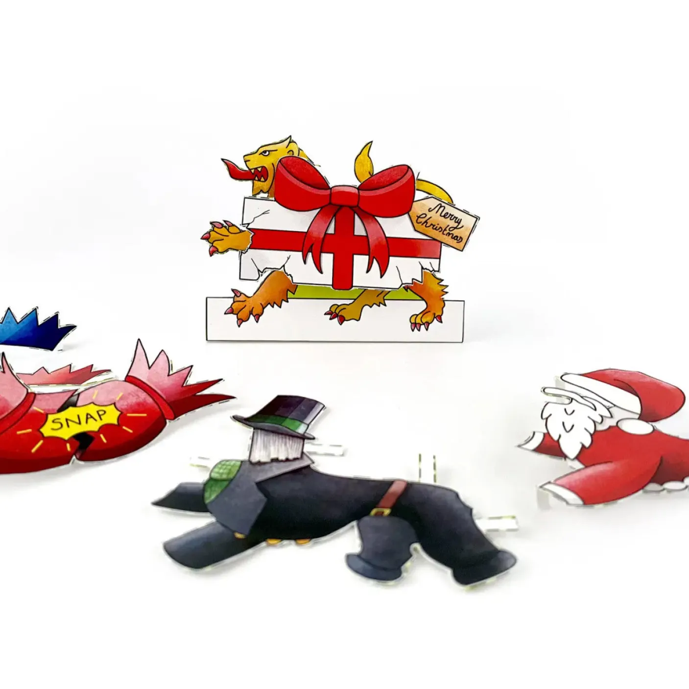 Dress an English Lion Christmas Card