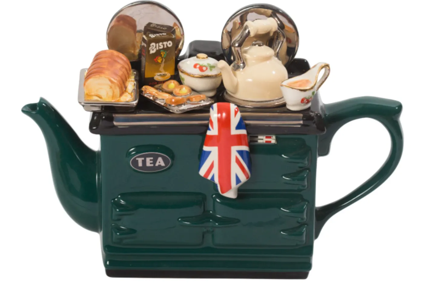 British Roast Dinner Large Aga Teapot - Green