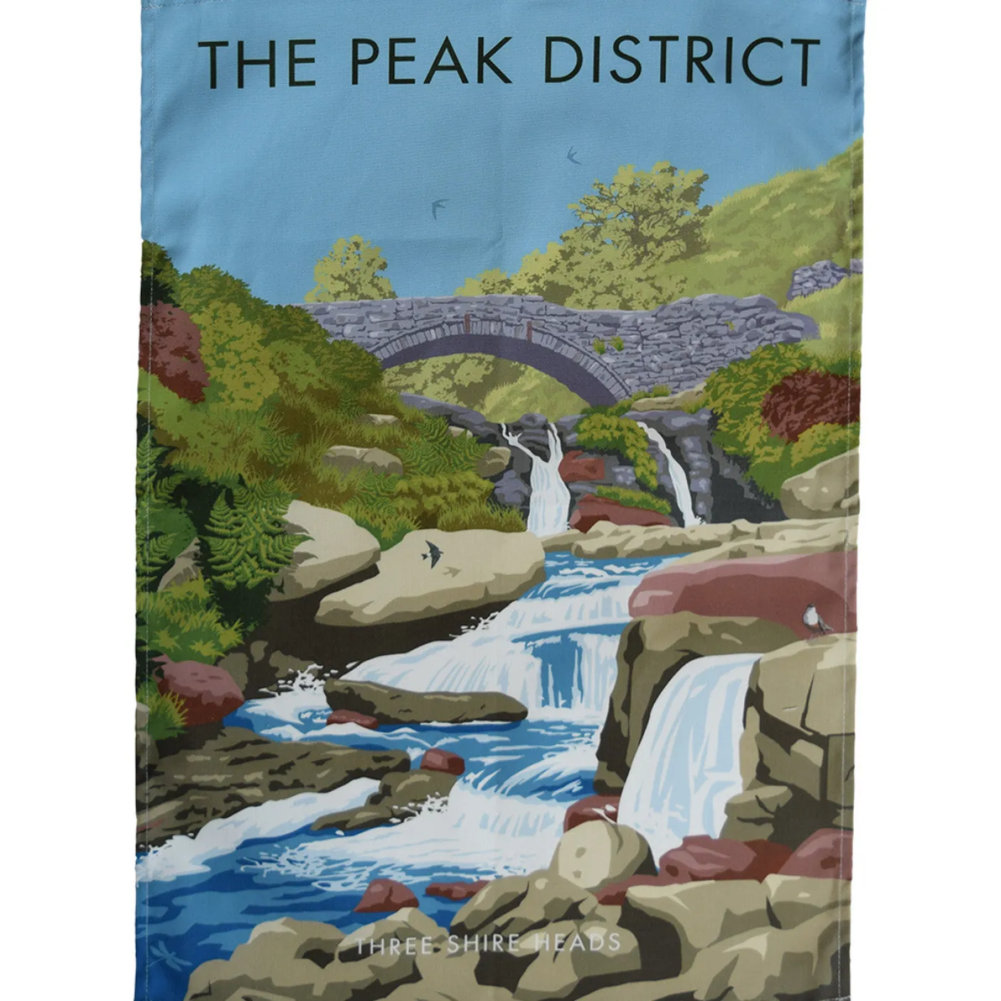 Peak District - Three Shire Heads Tea Towel