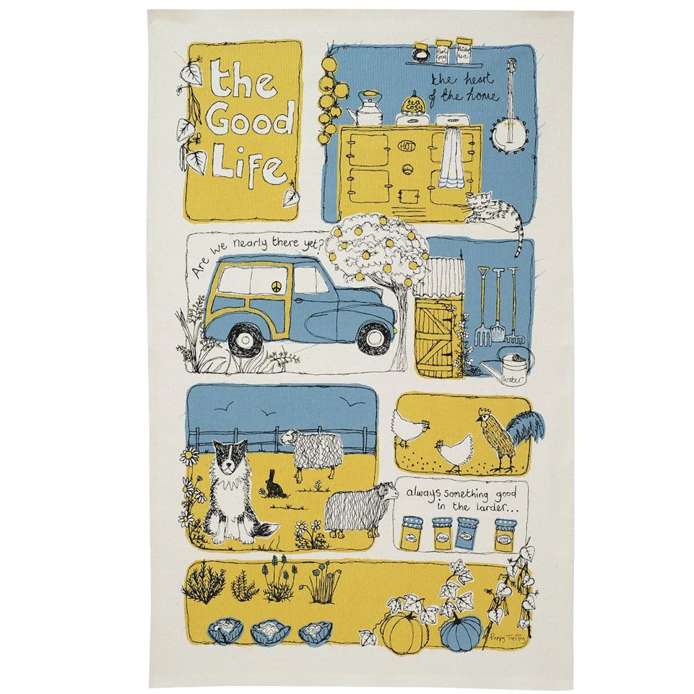 The Good Life Time Tea Towel