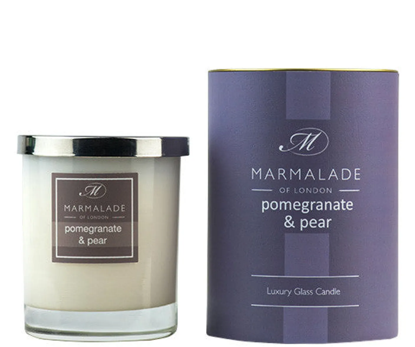 Pomegranate & Pear Glass Candle