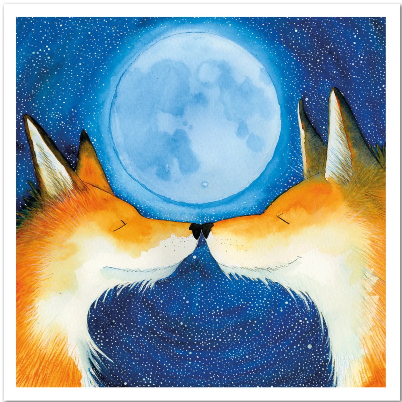Blue Moon Greetings Card