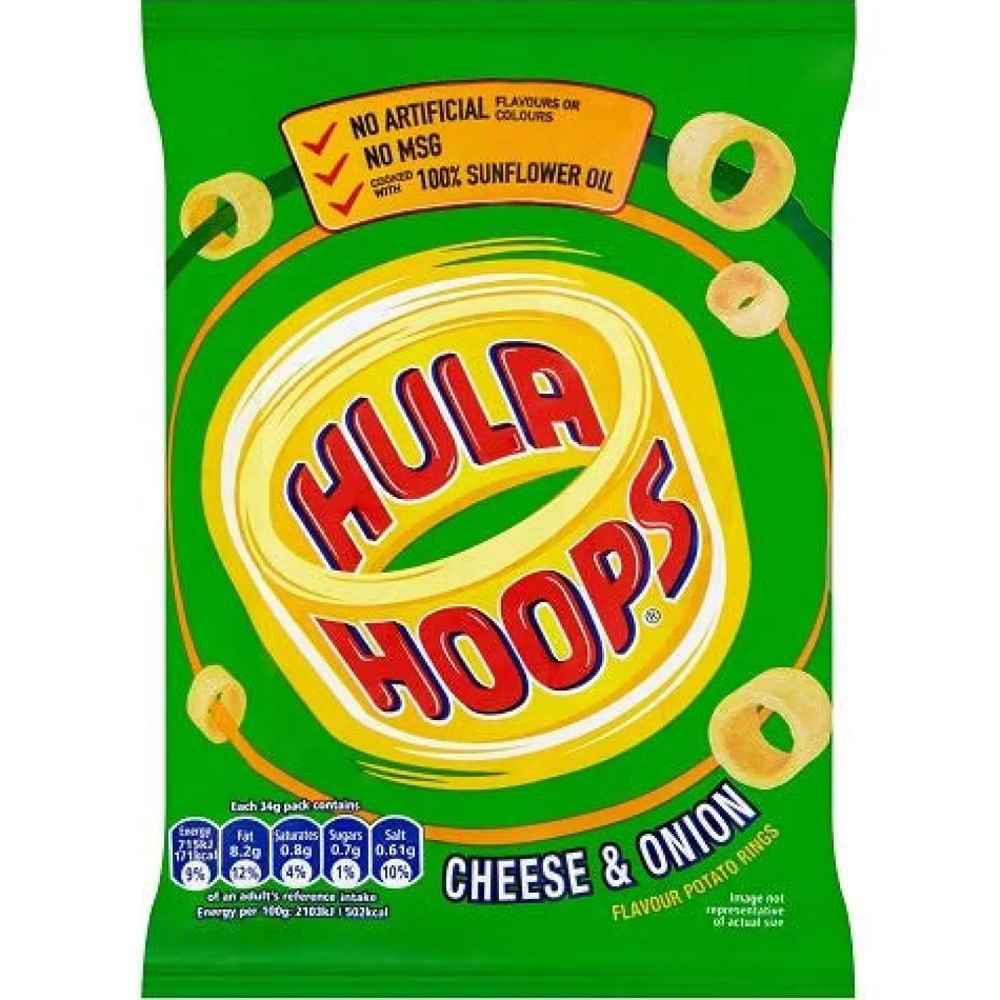 Cheese & Onion Hula Hoops Potato Chips