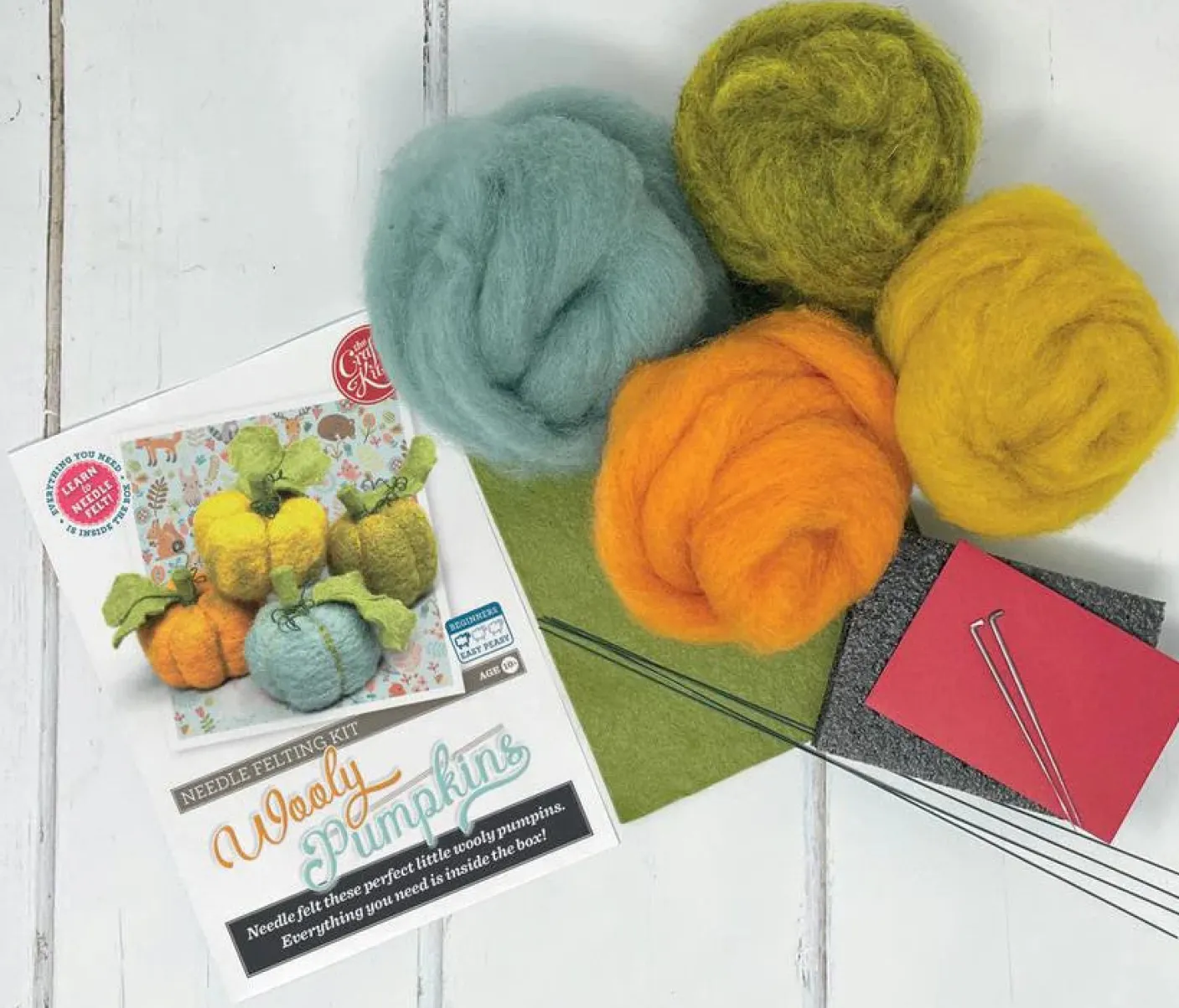 Woolly Pumpkins Needle Felting Kit