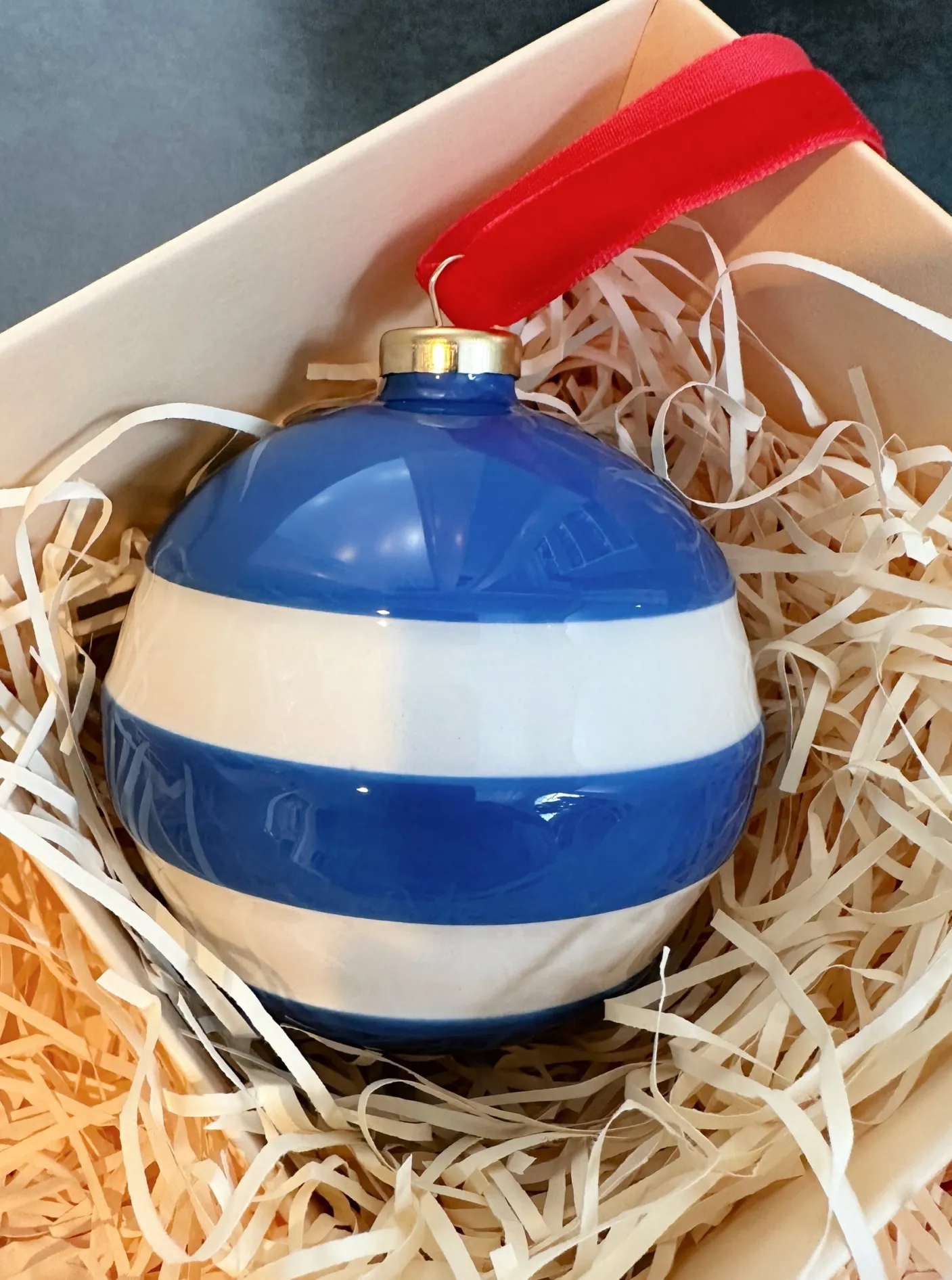 Cornishware Striped Baubles