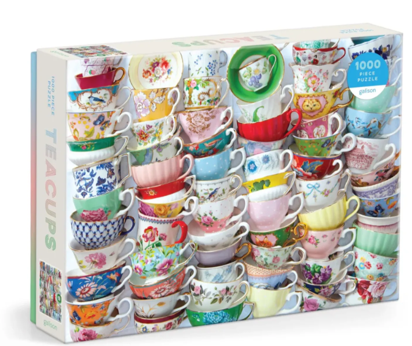 Teacups 1000 Piece Jigsaw Puzzle
