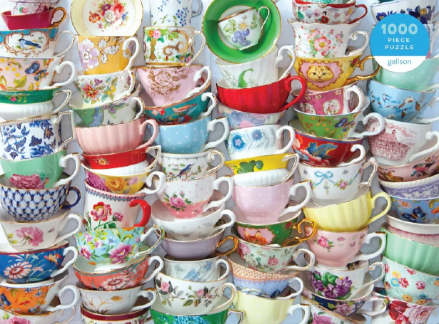 Teacups 1000 Piece Jigsaw Puzzle
