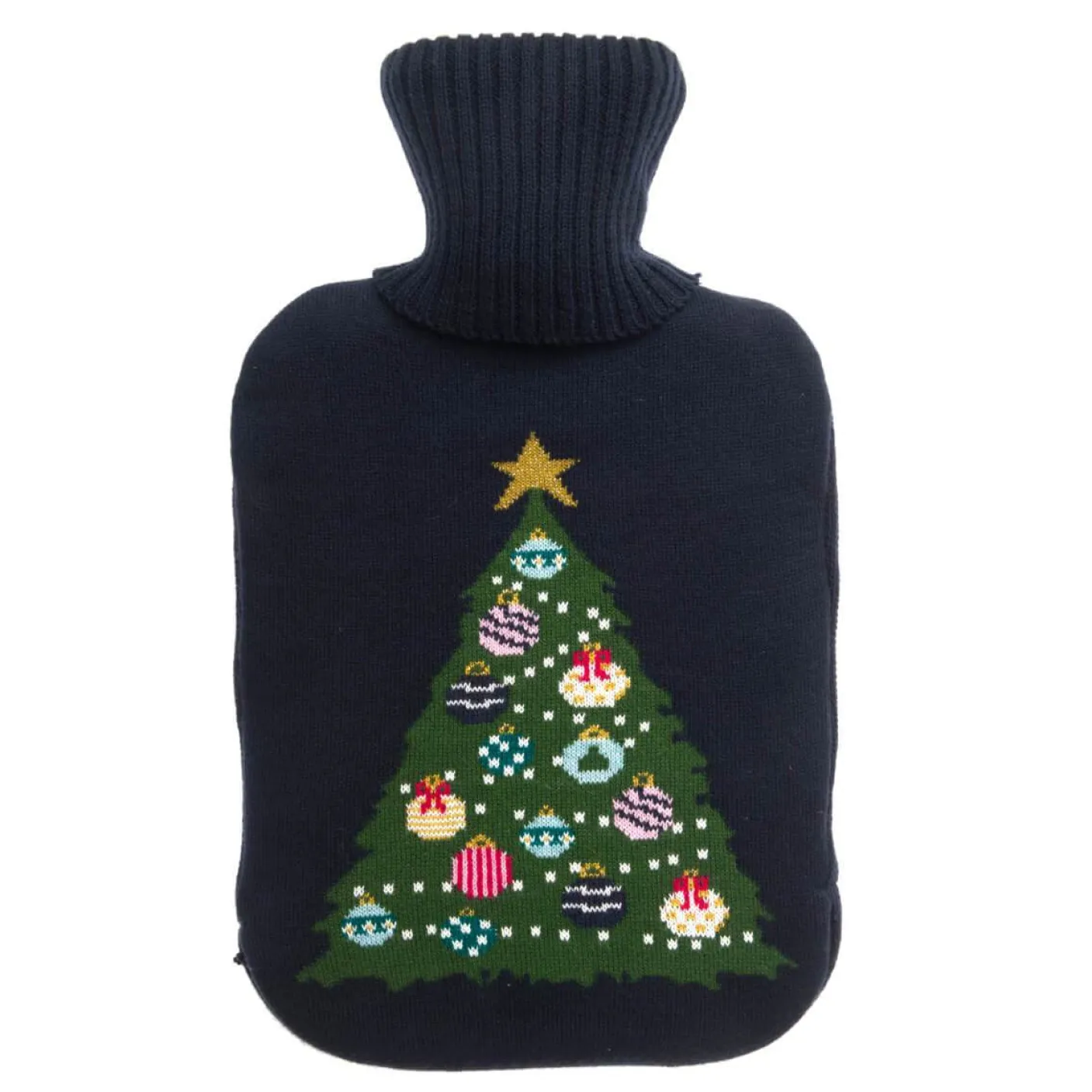 Christmas Tree Knitted Statement Hot Water Bottle