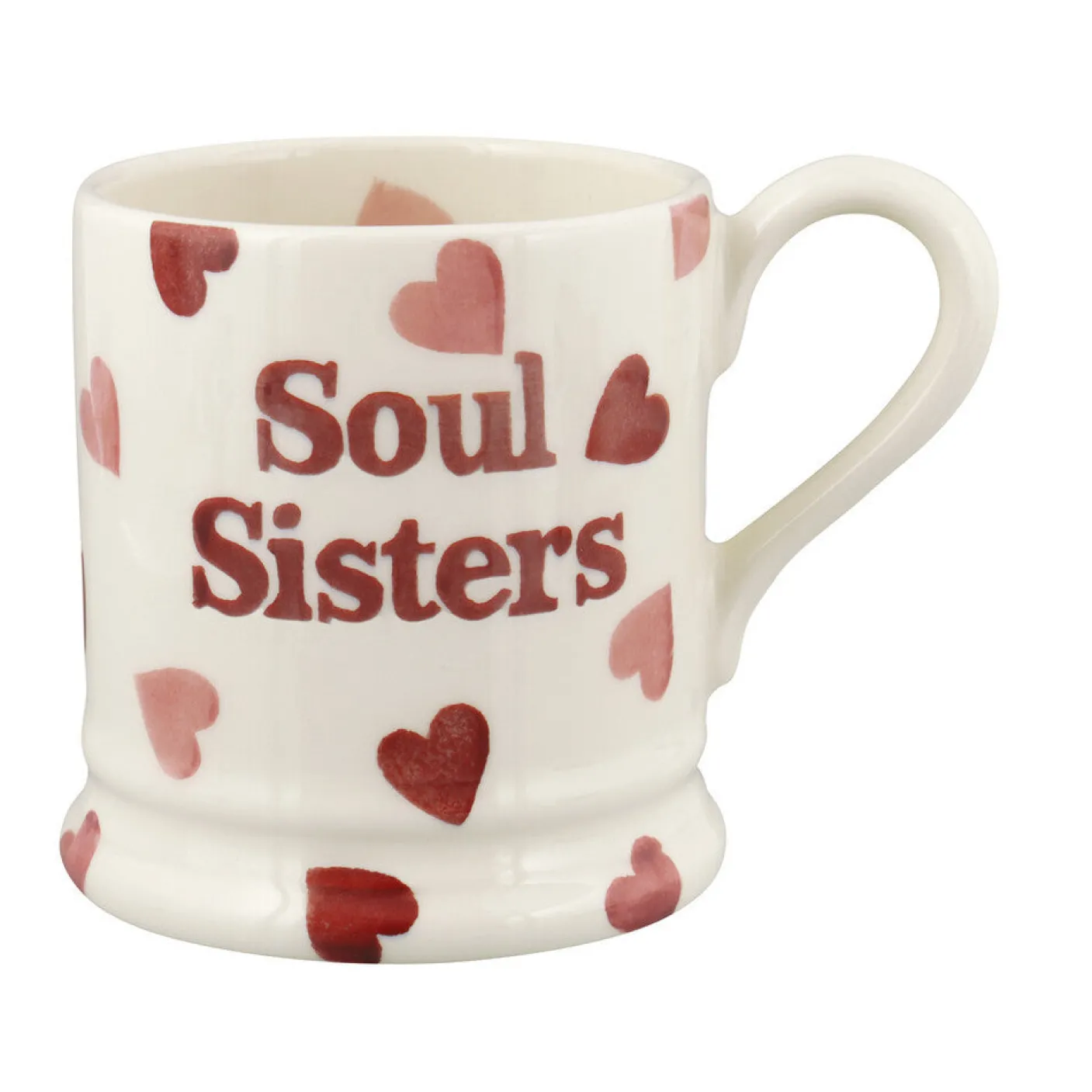 Pink Hearts Soul Sisters 1/2 Pint Mug