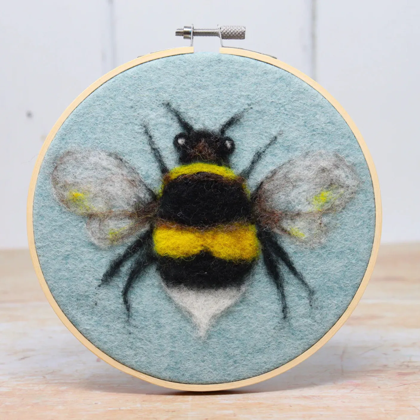 Bee in a Hoop Needle Felting Kit