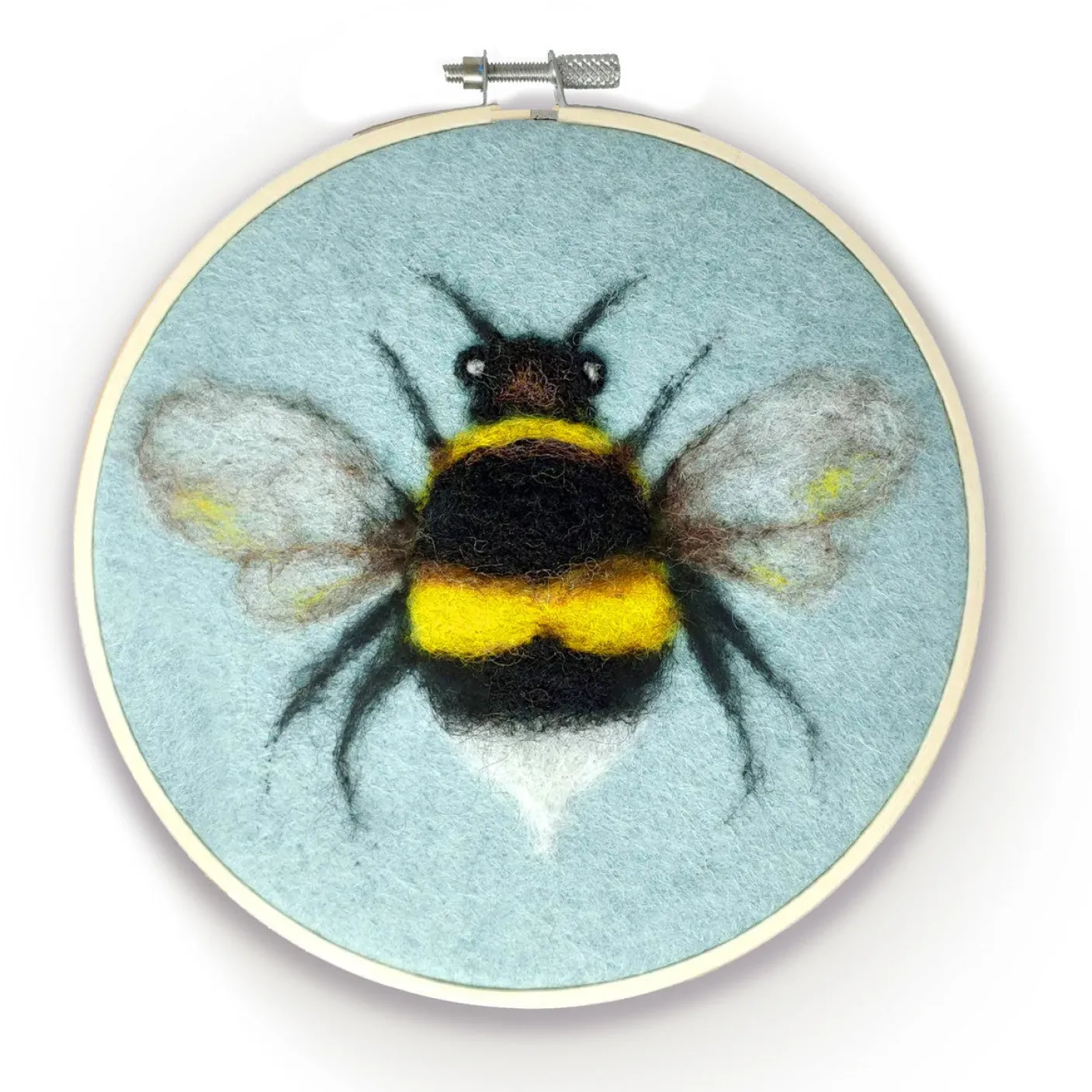 Bee in a Hoop Needle Felting Kit