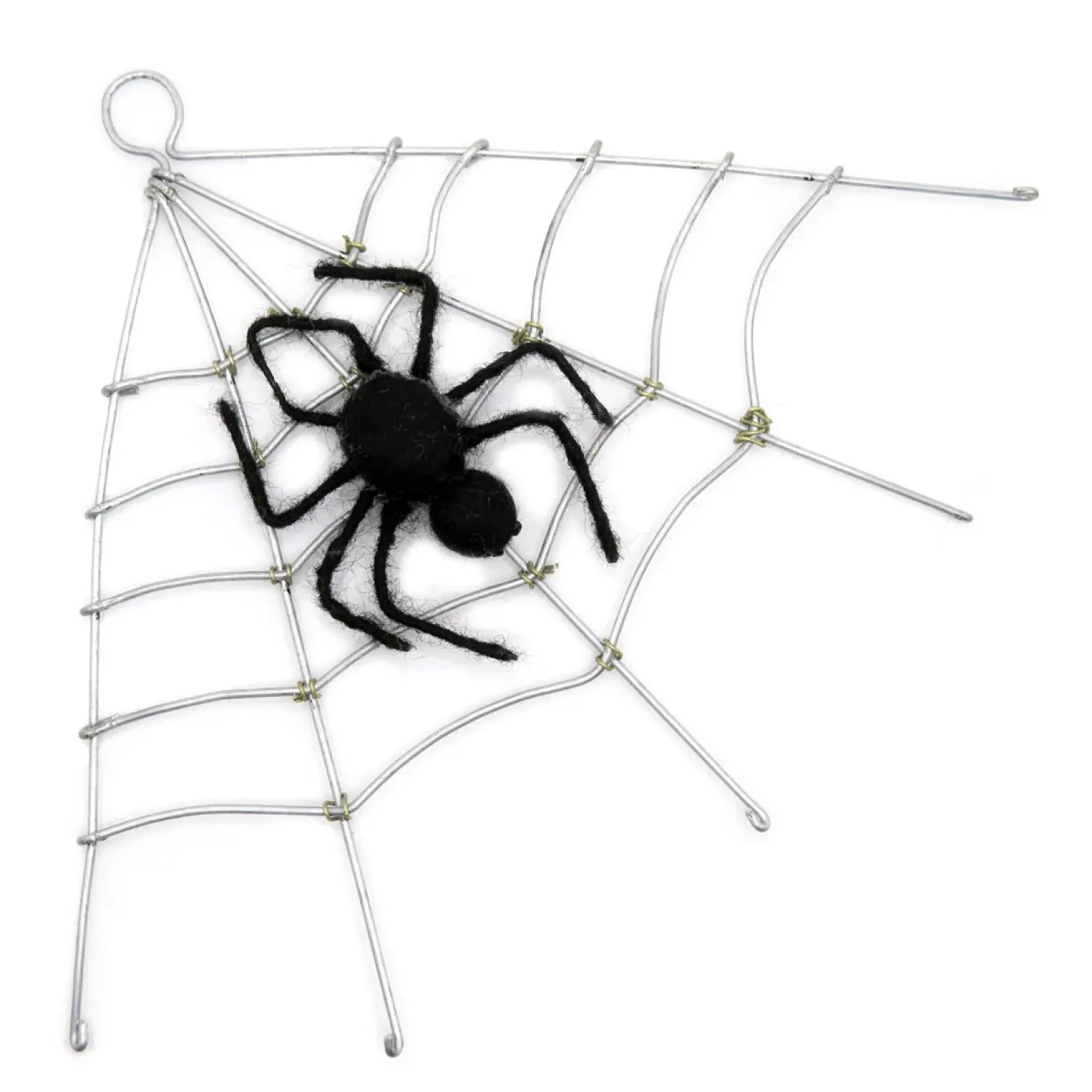 Halloween Spider's Wire Web Felt Decoration