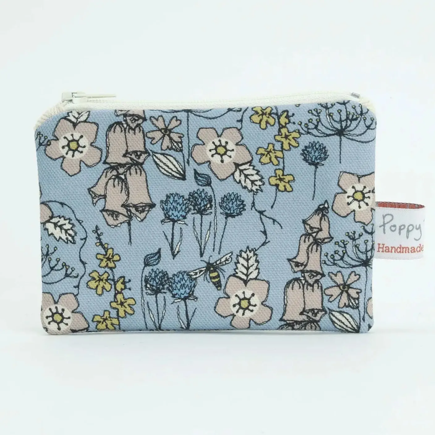 Wild Flowers Small Flat Coin Purse