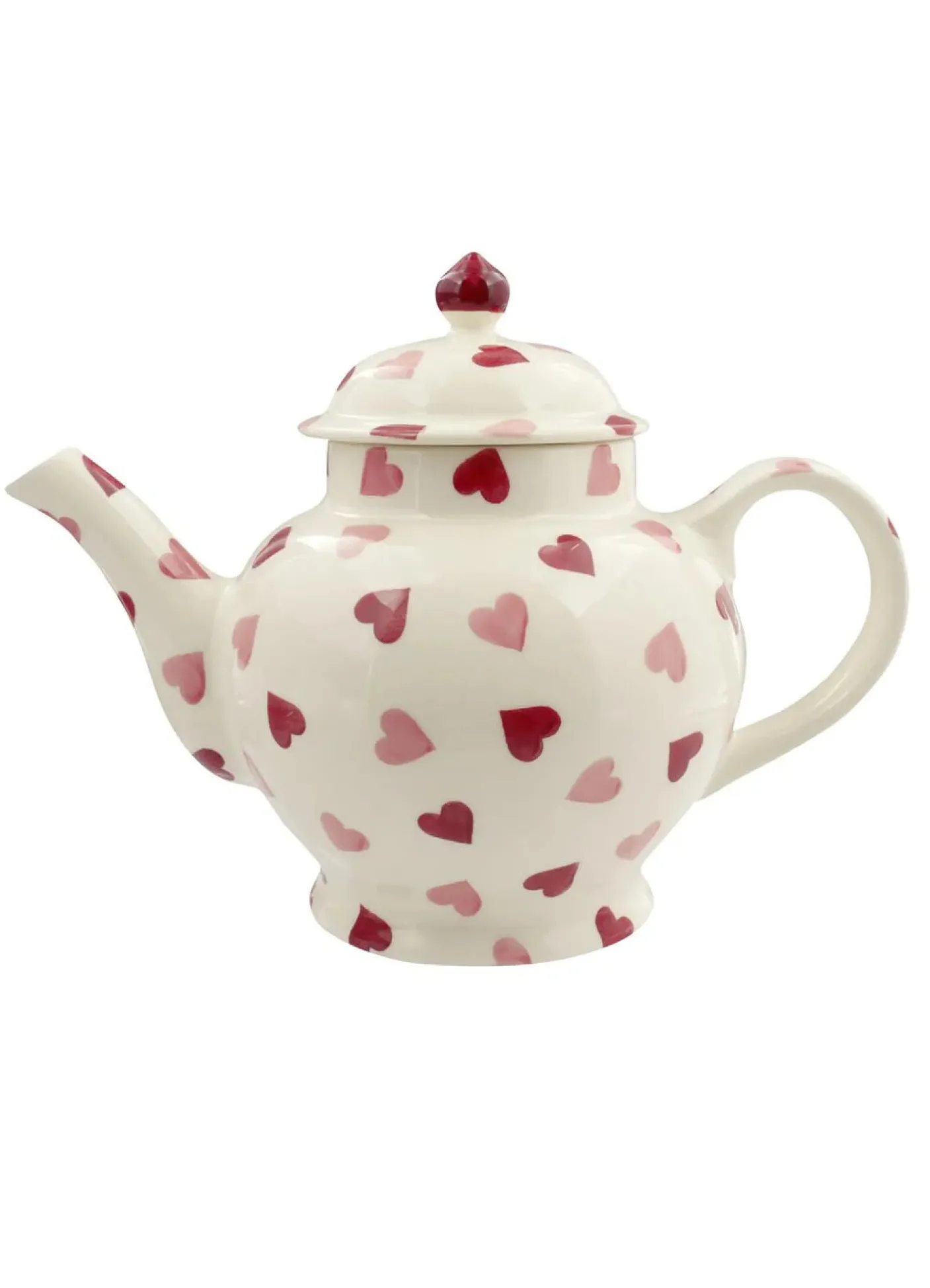 Pink Hearts 4 Mug Teapot